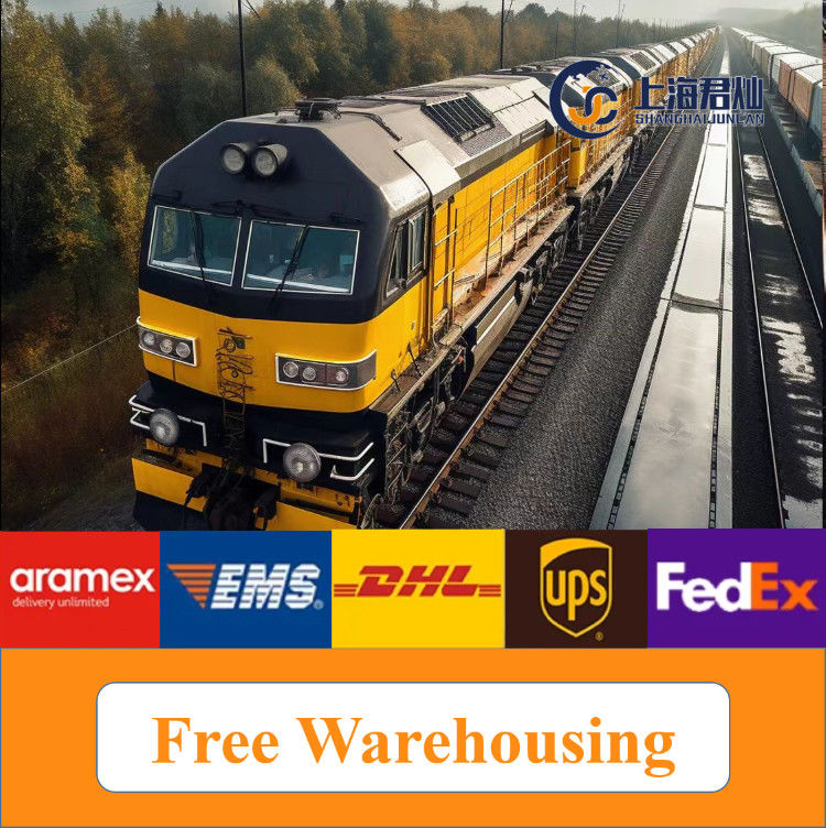 China to Bahrain Russia Kazakhstan Cheap freight train door to door transport